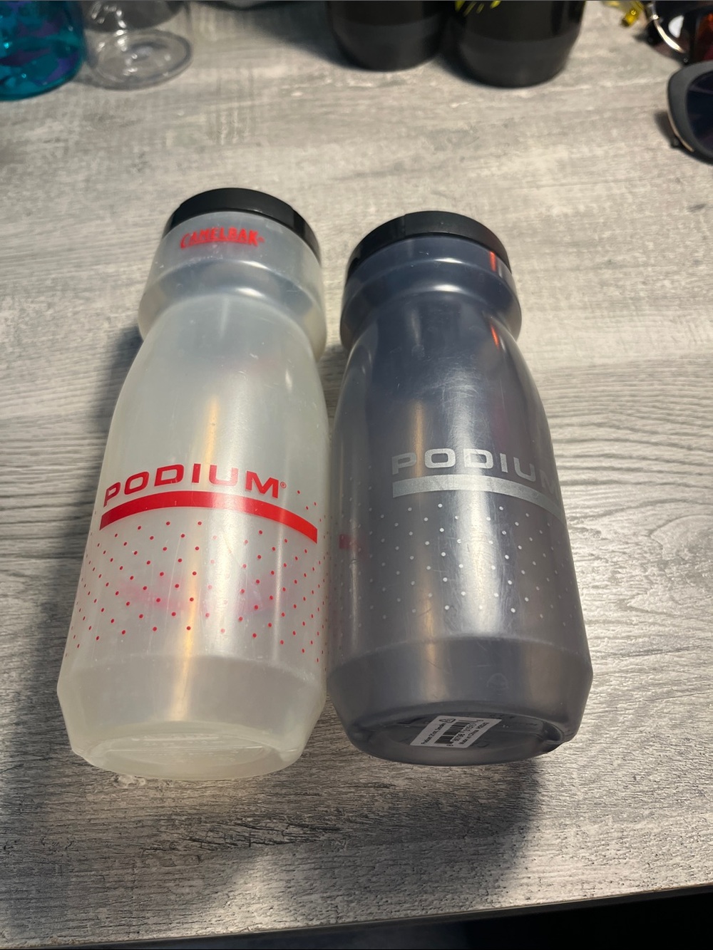 CamelBak Podium Sport Bottles - Clear (Translucent) & Smoke Gray